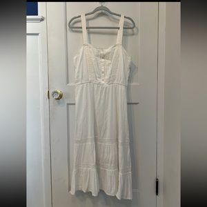 Aerie White Boho Prairie Dress Size Large